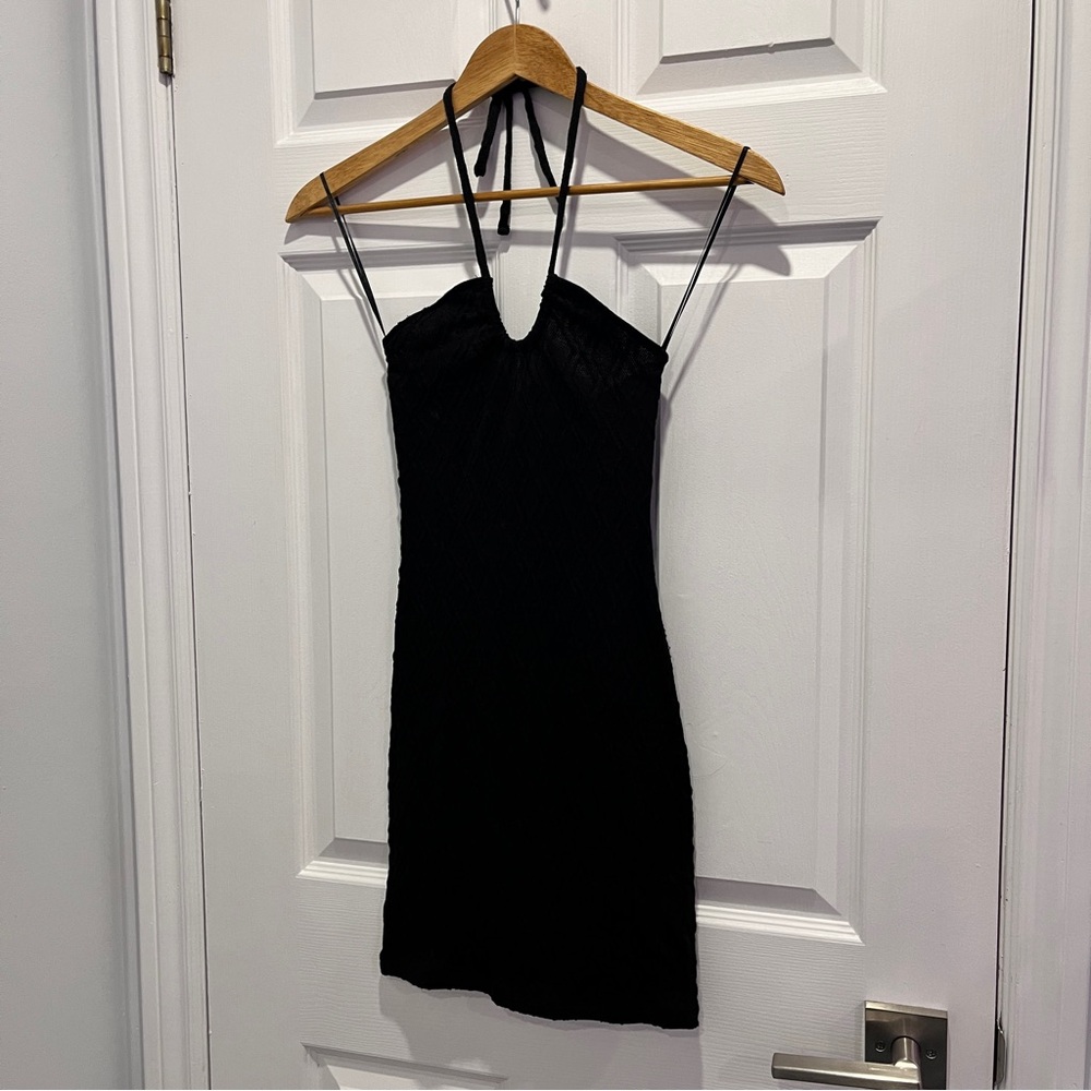 Knit Black Halter Dress | H&M